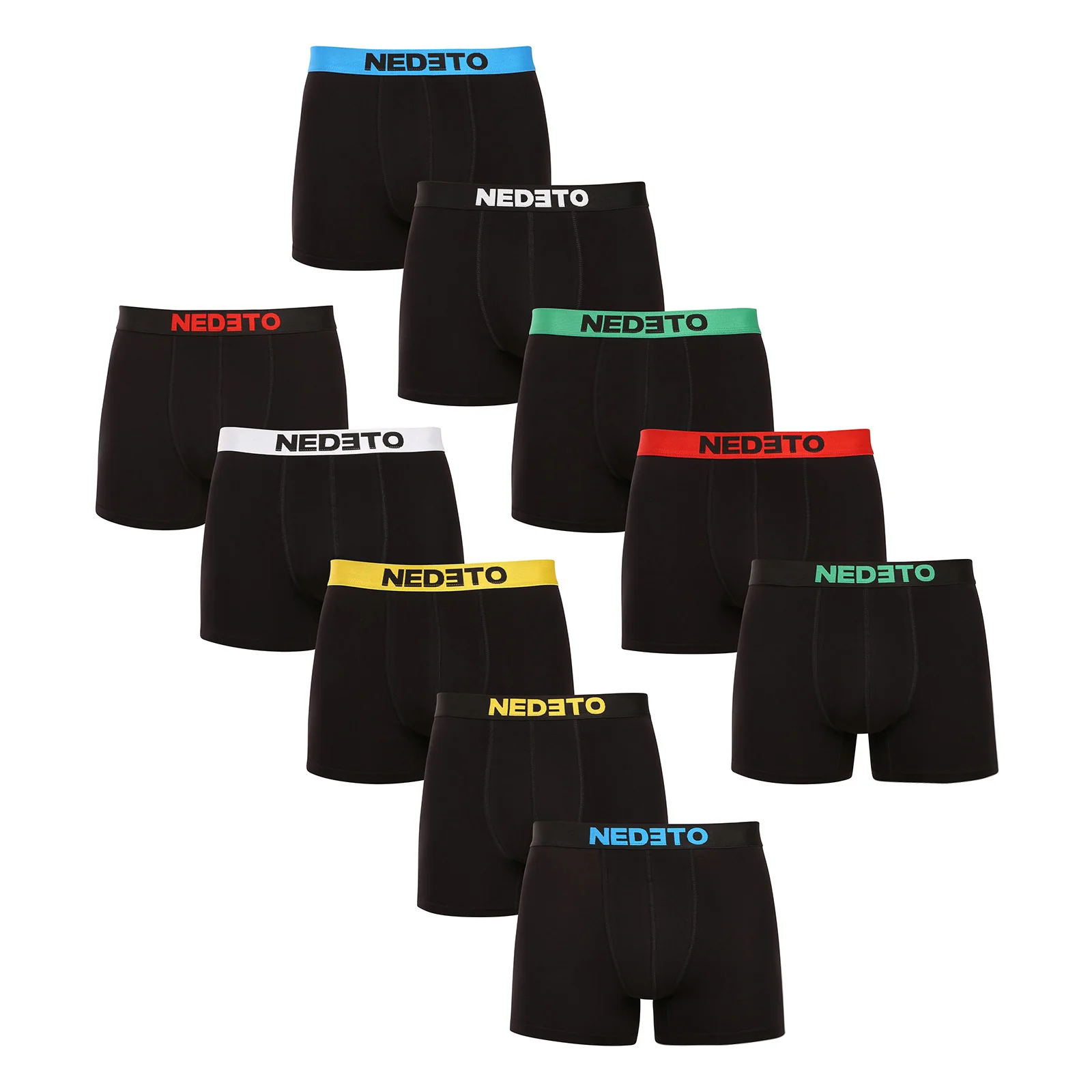 10PACK pánske boxerky čierne (10NBC1) XXL