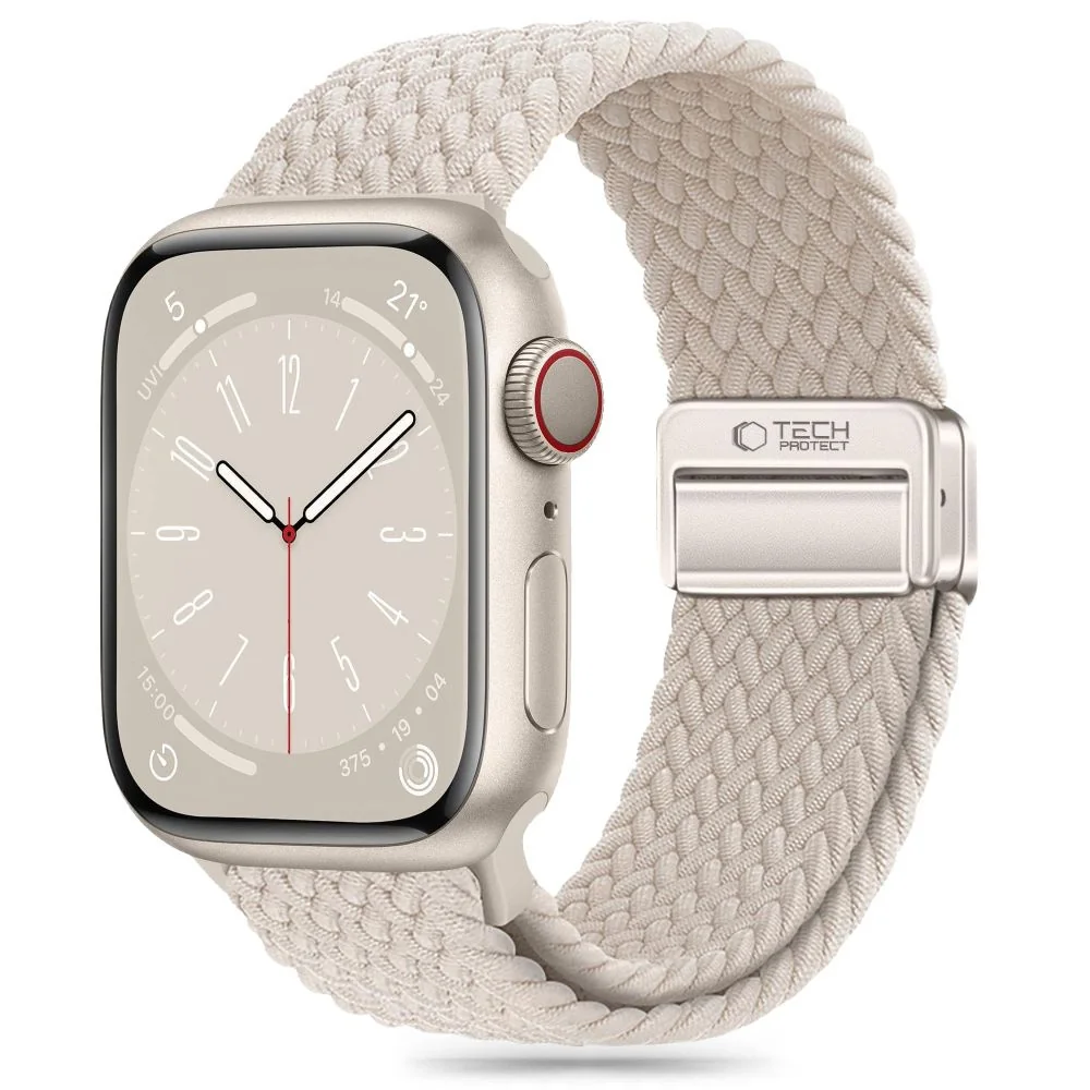 Tech-Protect Nylon Mag remienok na Apple Watch 42/44/45/49mm starlight