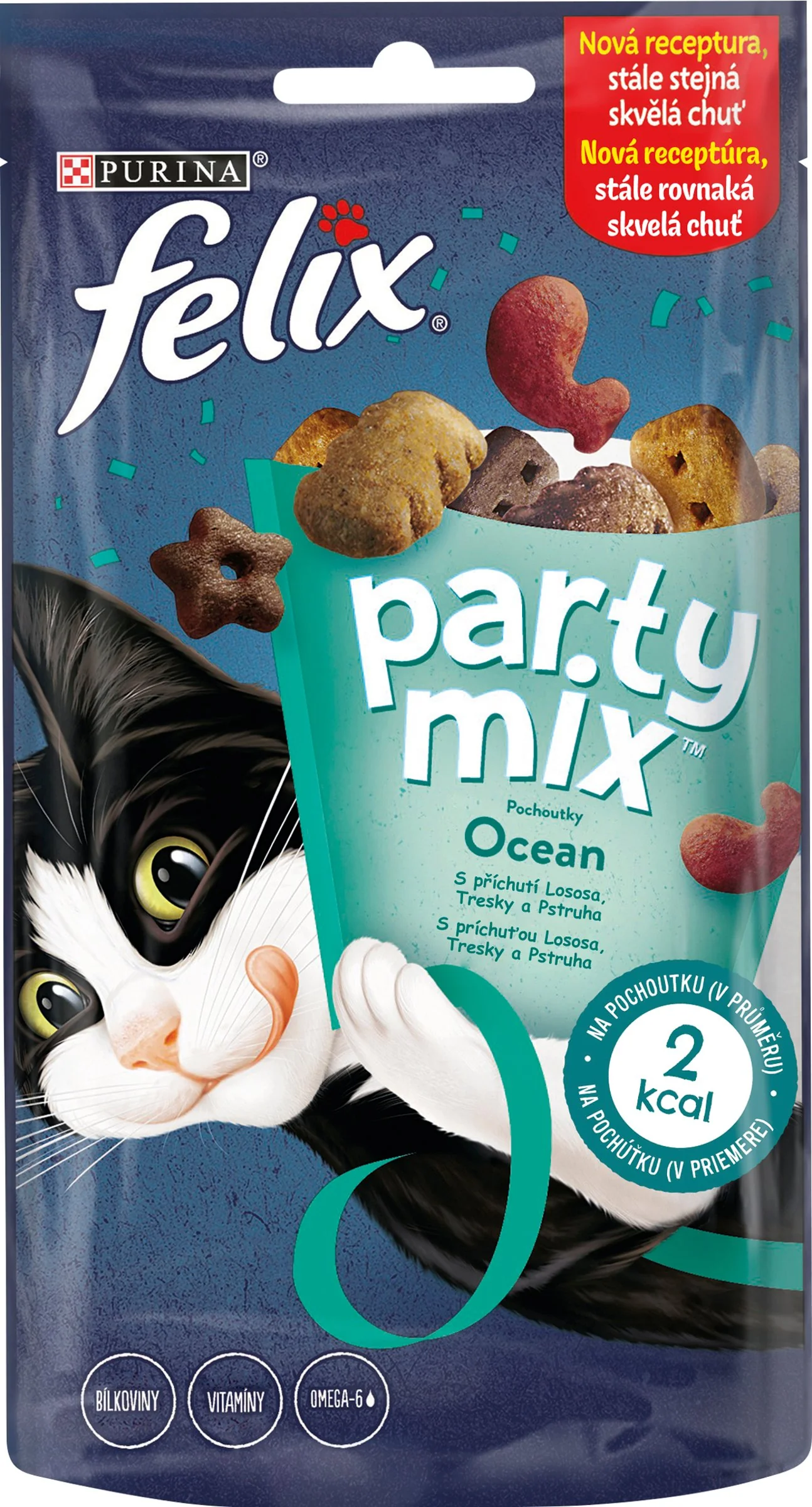 FELIX PARTY MIX Ocean Mix 60g 1×60 g, maškrty pre mačky