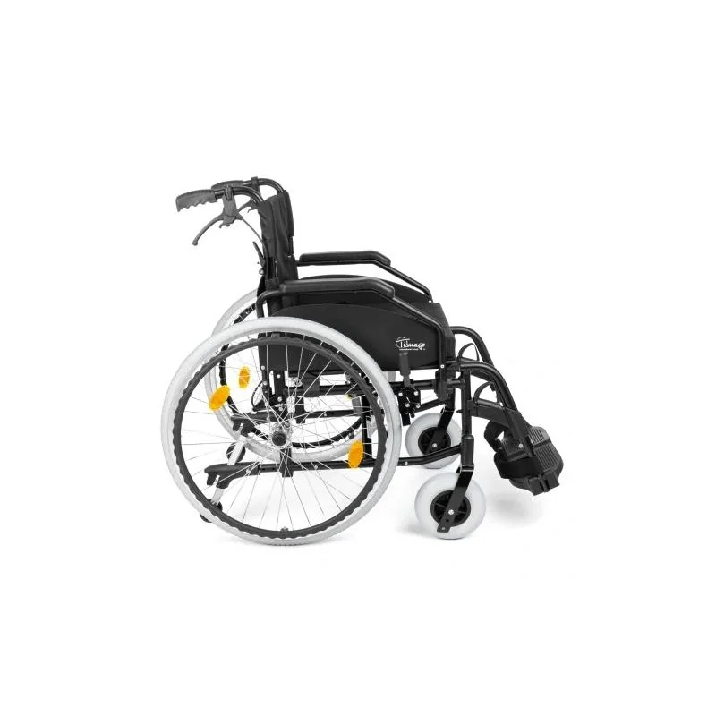 Vozík invalidný hliníkový FS908LJQ - Šírka sedačky 46cm Farba: čierna