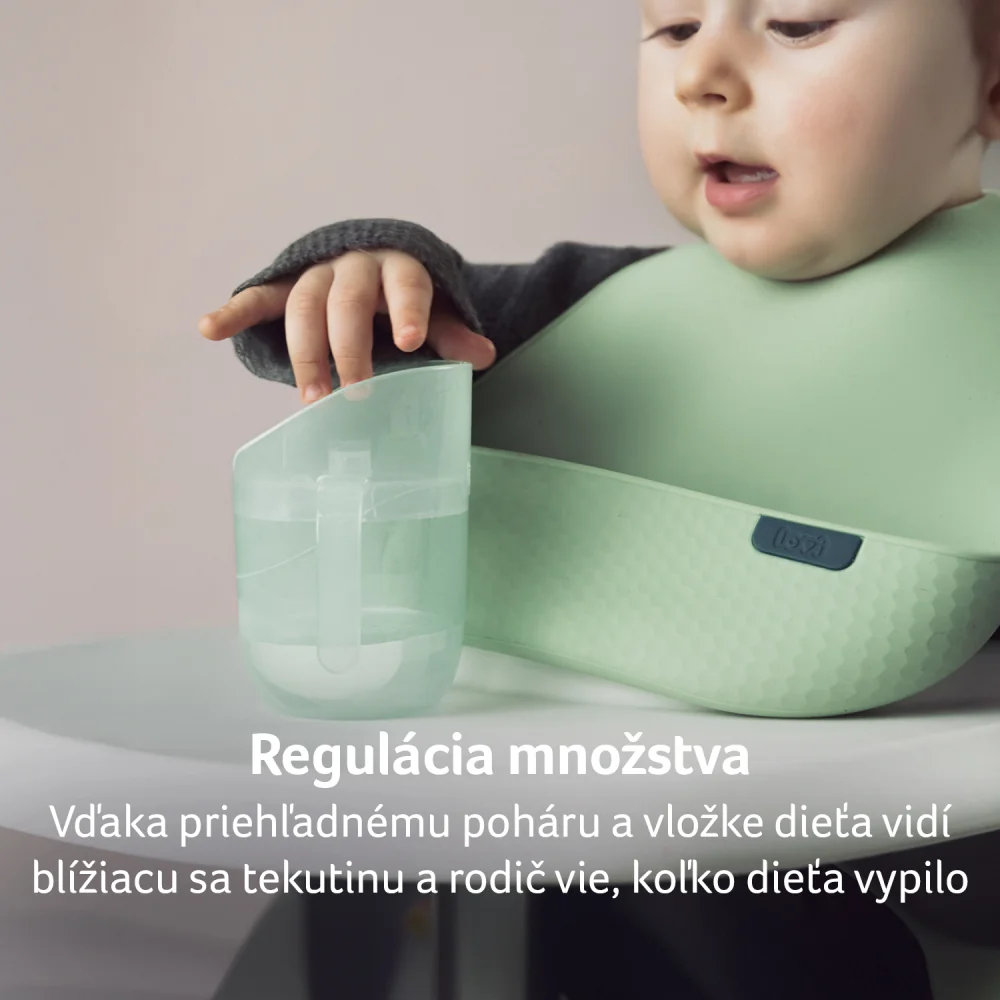 LOVI Hrnček tréningový GENIUS 150ml Pistachio 1 ks