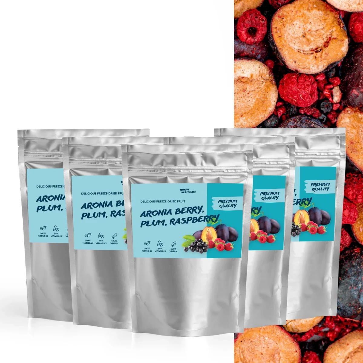 FitStream 100g 5pack arónia slivka malina 1×100 g