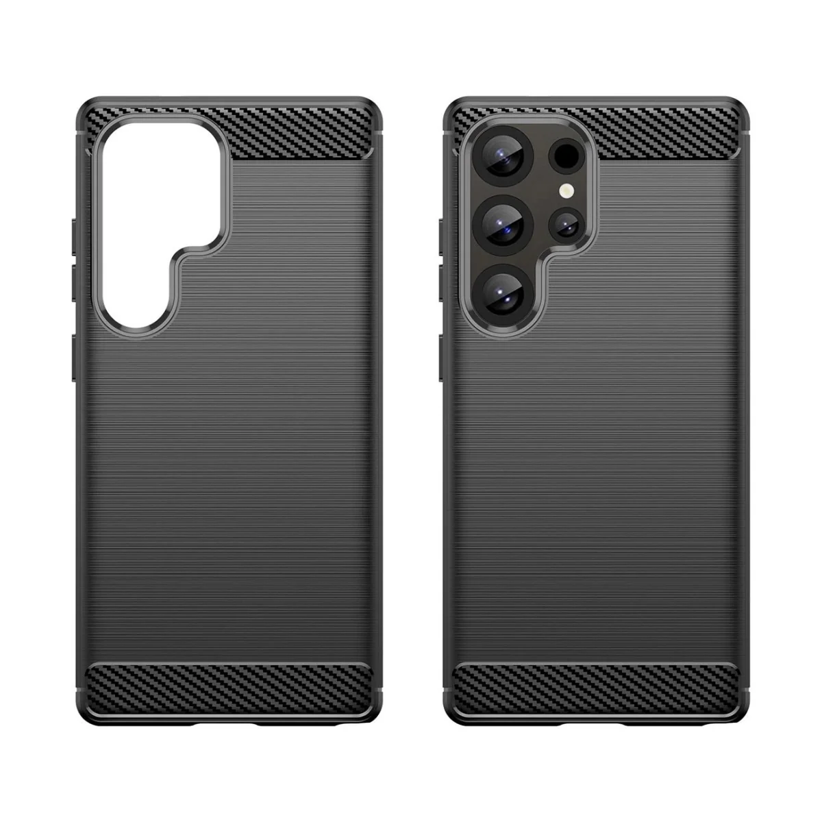 MG Carbon kryt na Samsung Galaxy S25 Ultra, čierny