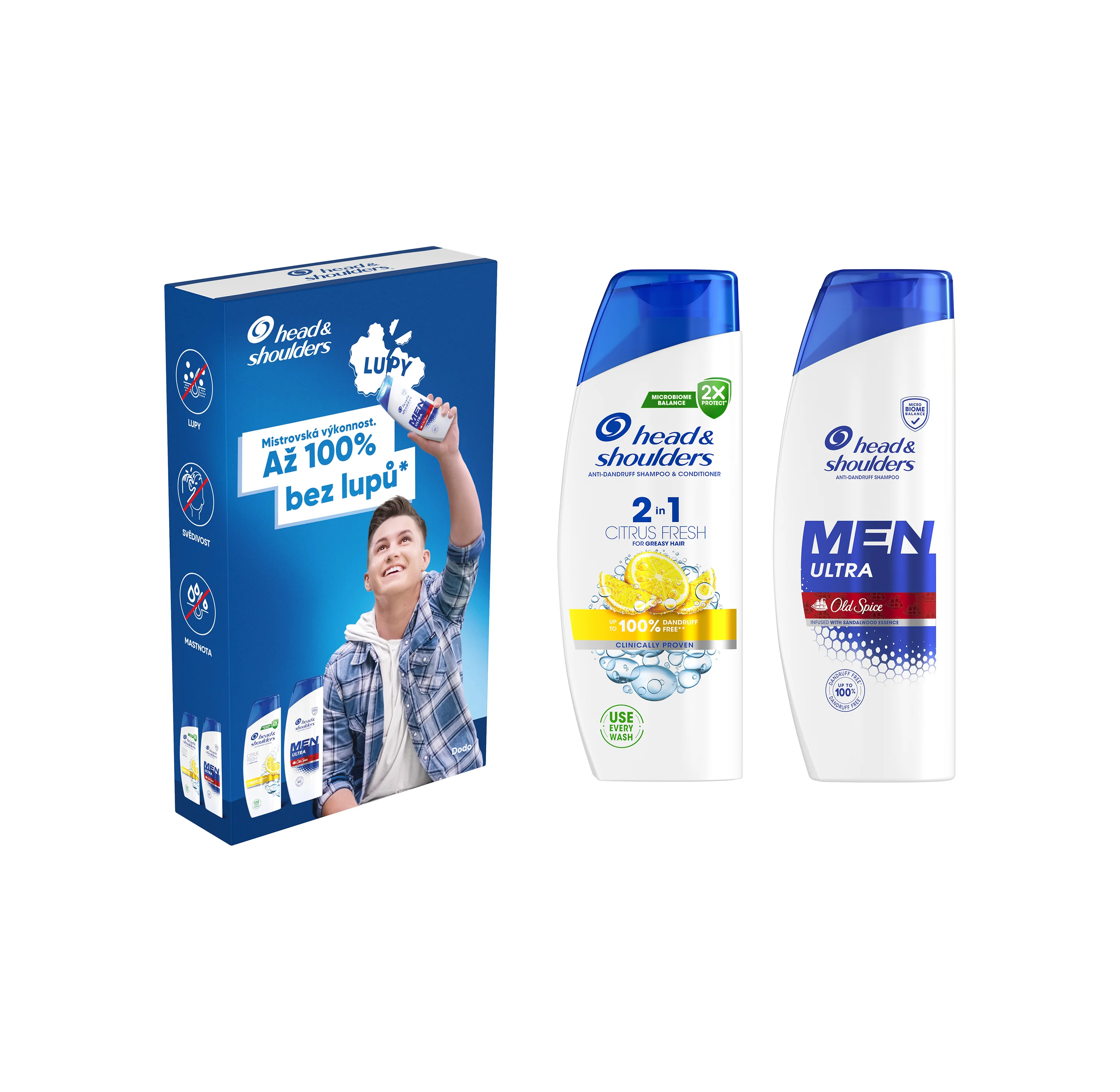 H&S box šampón men ultra 330ml + citrus 220ml 1 set