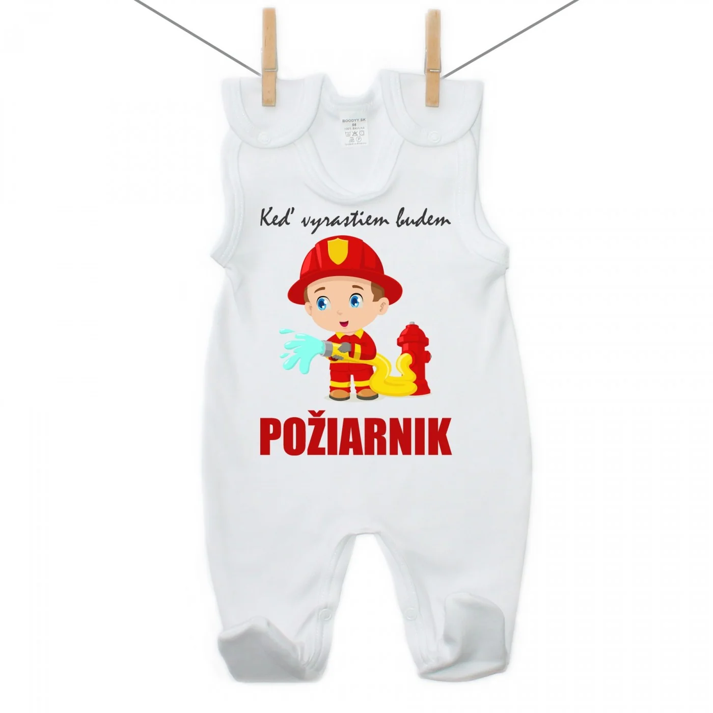 Boodyy Dupačky Keď vyrastiem budem požiarnik Veľkosť: 68