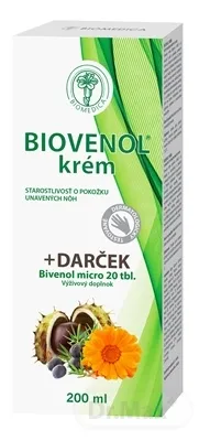 Biomedica Biovenol krém + darček Bivenol mikrotablety