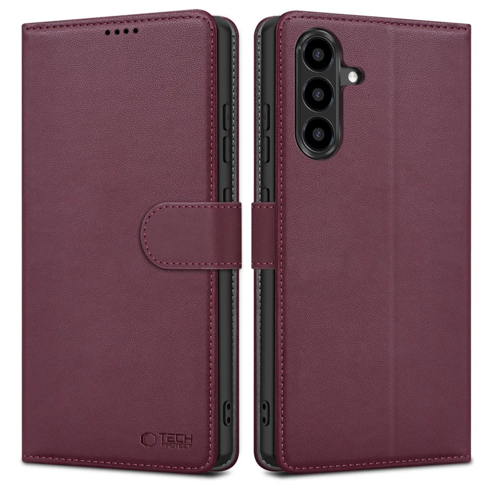Tech-Protect Wallet knižkové puzdro na Samsung Galaxy A36 / A56 / A37 5G, bordové 5G, bordové