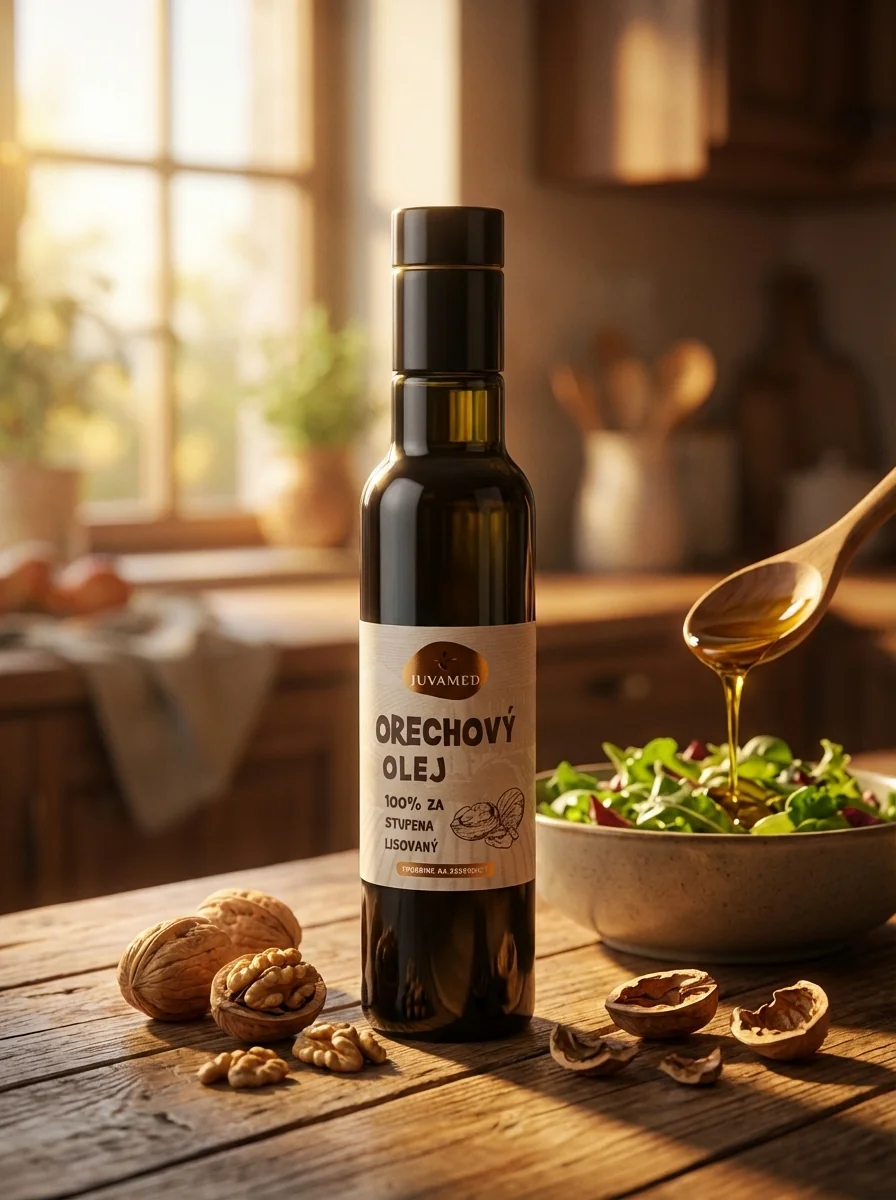 JUVAMED ORECHOVÝ OLEJ, 100 % za studena lisovaný 250 ml