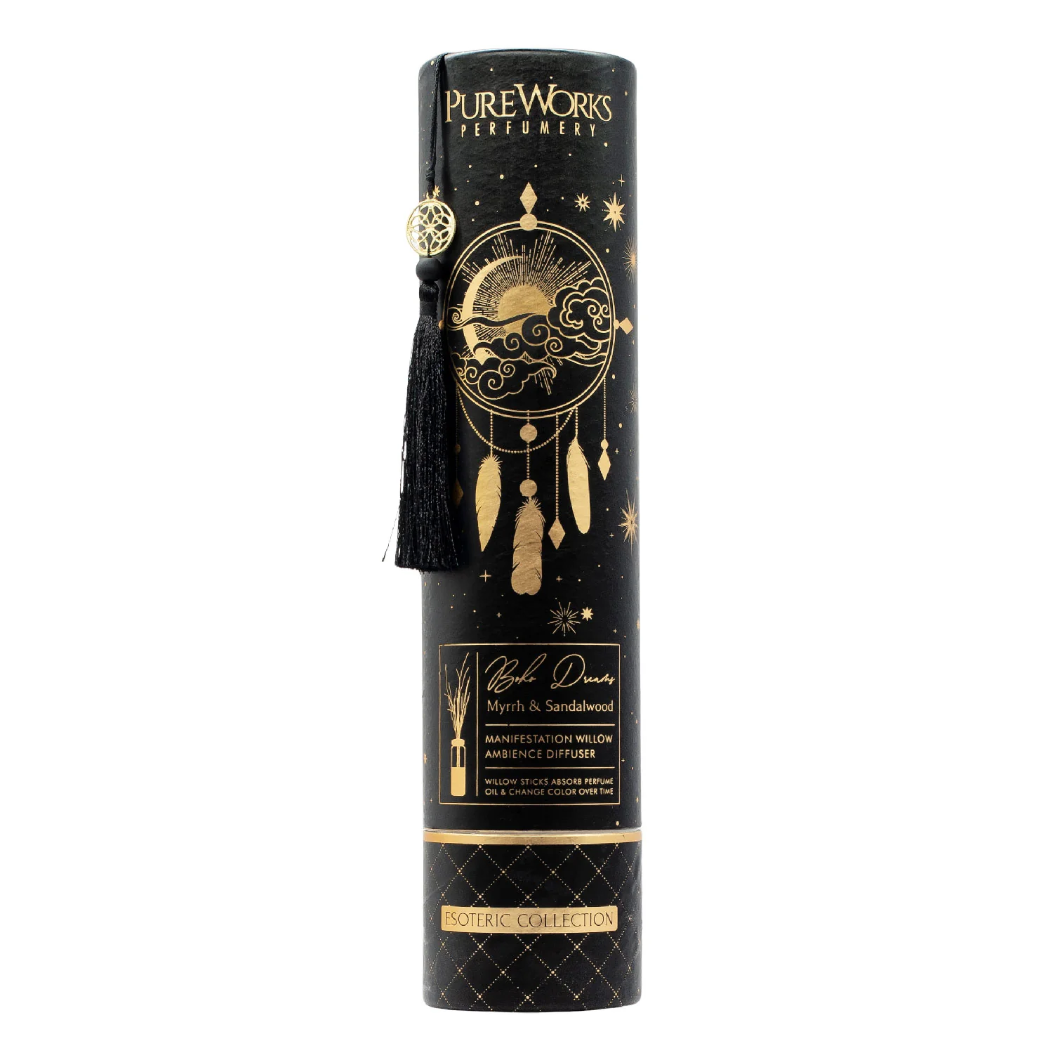 Organický difuzér s vŕbovými prútikmi Myrrh & Sandalwood, 100 ml