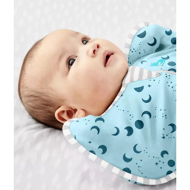 Love To Dream Swaddle UP Bamboo Lite zavinovačka S 0,2 TOG modrozelená/vesmír 