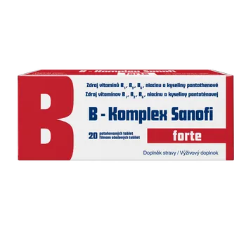 B-Komplex forte Sanofi 1×20 tbl, výživový doplnok