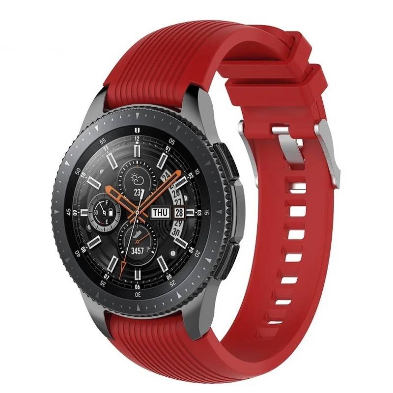 BStrap Silicone Davis remienok na Xiaomi Haylou Solar LS05 dark red
