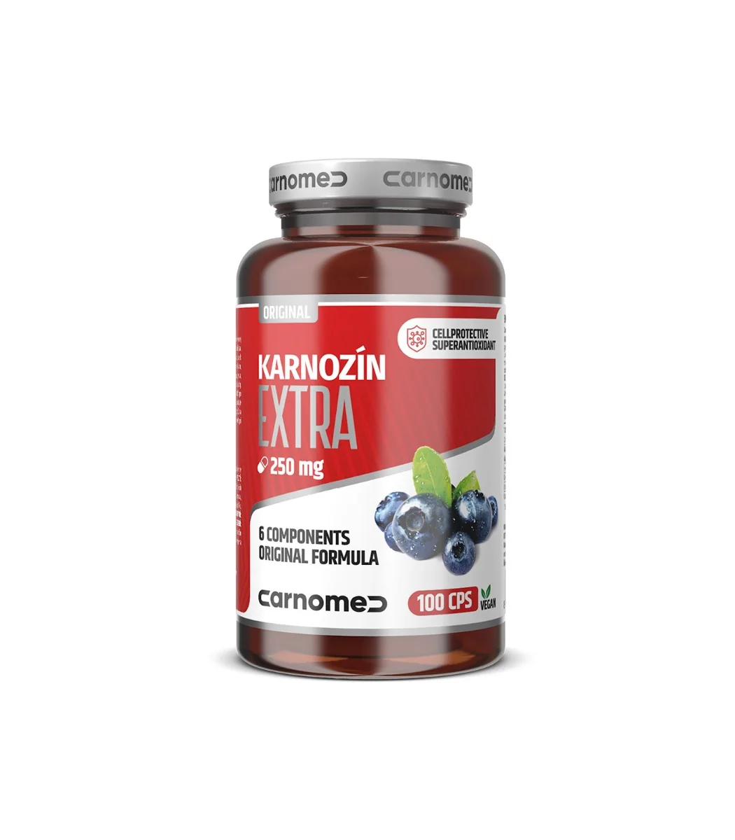 CarnoMed Karnozín EXTRA PURE&STRONG 1×100 cps, výživový doplnok