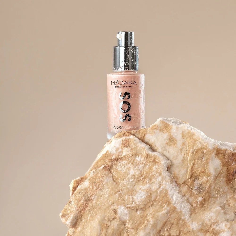 Mádara SOS Hydra, Obnovujúce Intenzívne Sérum 1×30 ml, certifikované sérum pre všetky typy pleti