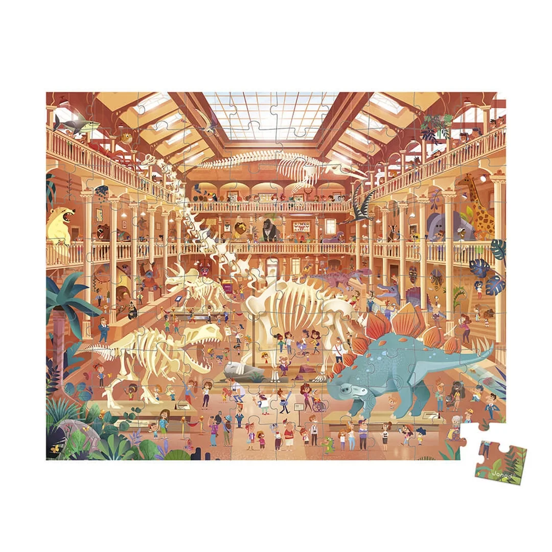 Janod Puzzle V múzeu v kufríku 100 ks