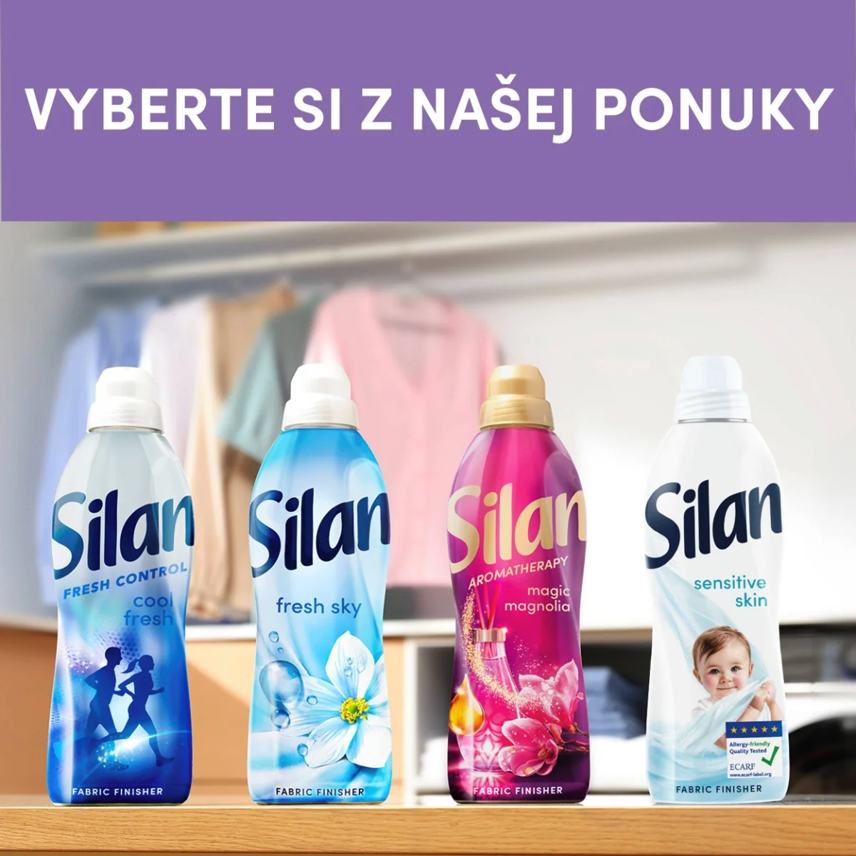 Silan aviváž Spring Lavender 64 praní, 1,408 l 1×1408 ml, aviváž