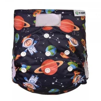 T-TOMI Nohavičková plienka AIO - prebaľovací set suchý zips Universe 1×2 ks, plienkové nohavičky