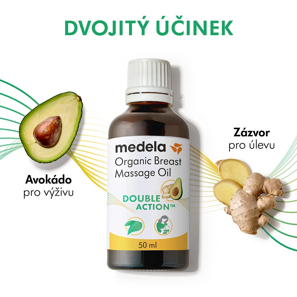 Medela Organický masážny olej na prsia 50 ml