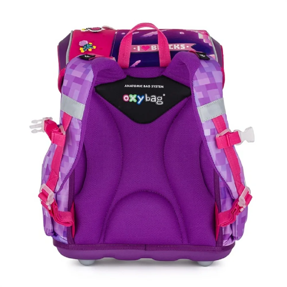 Školská aktovka Playworld Girl ružová, ergonomická