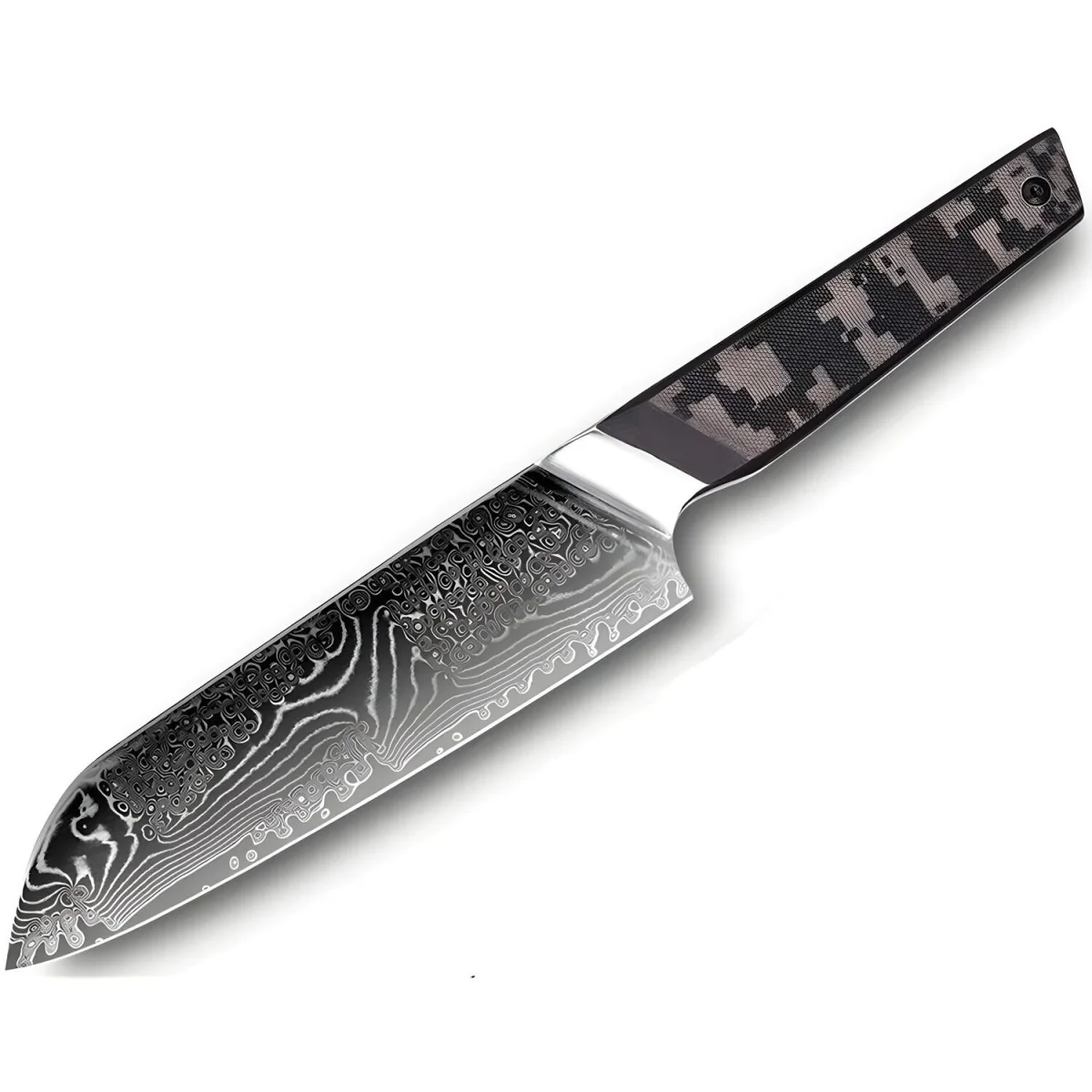 Damaškový kuchynský nôž Santoku 30,5 cm, VG10 jadro