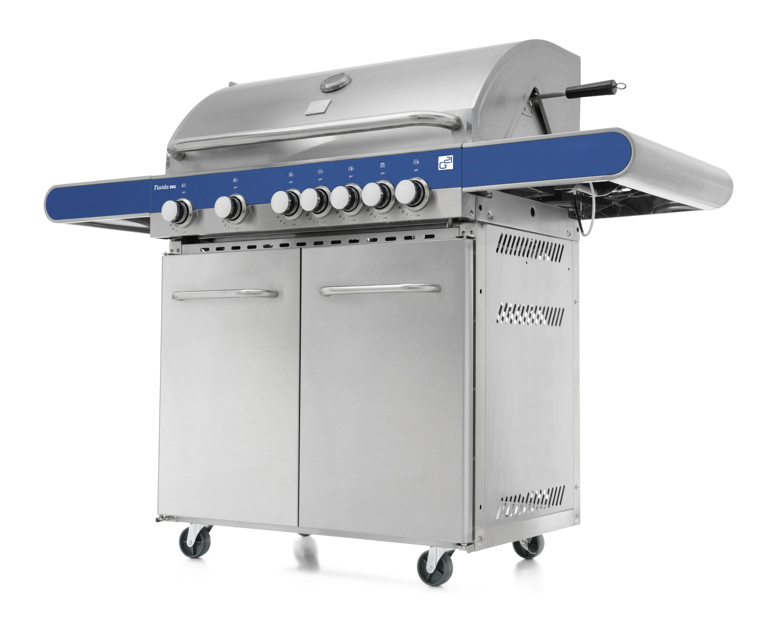 Plynový gril G21 Florida BBQ Premium line, 7 horákov + zadarmo redukčný ventil GAH-7RBSBlue