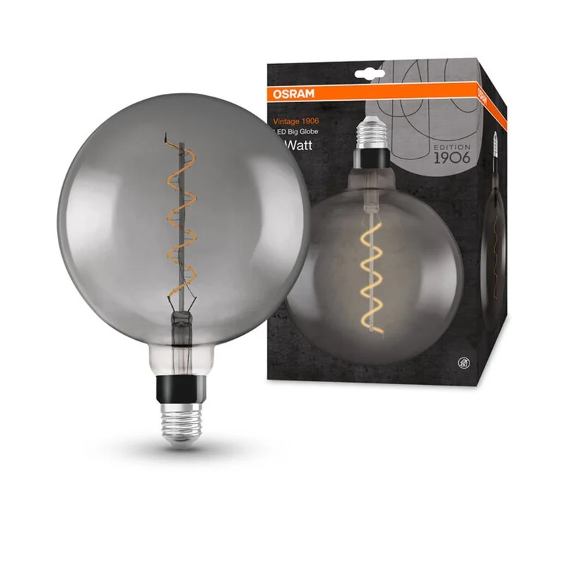 Žiarovka OSRAM LED 1906 E27 5W/818 GLOBE FILAMENT GLOBE 12 BLACK