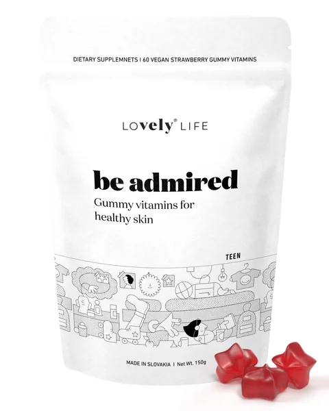 Vely Be admired™ Gumené vitamíny pre zdravú pleť 1×150 g, výživový doplnok