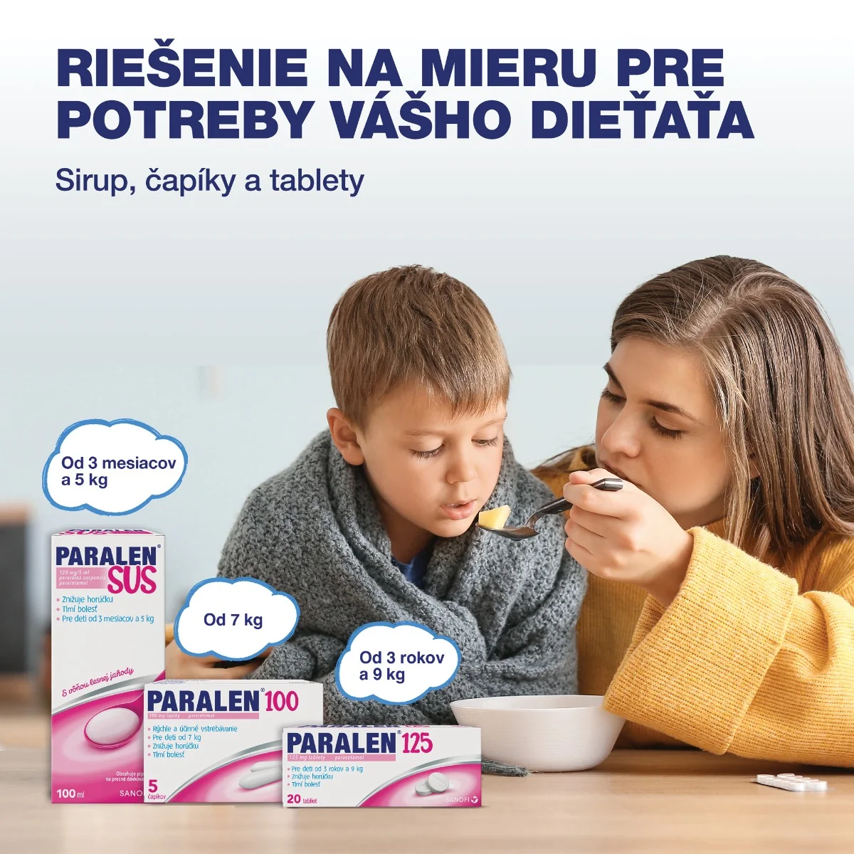 Paralen SUS Pre deti Suspenzia 100 ml