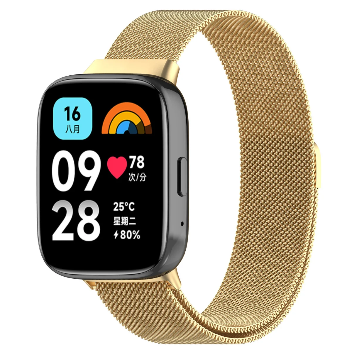 BStrap Milanese remienok na Xiaomi Redmi Watch 3 Active / Lite gold