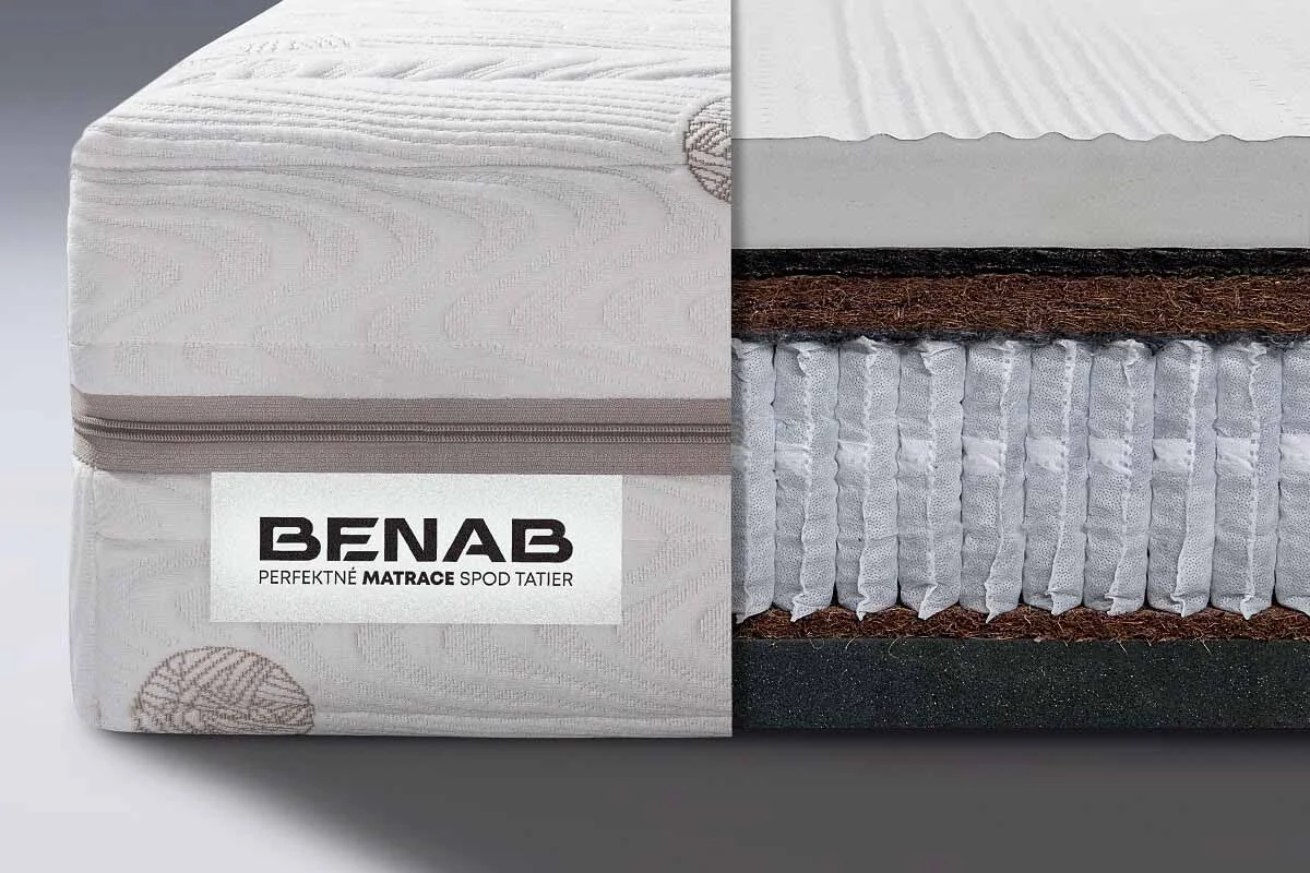 Matrac Benab Epsilon LTX S2000 H3 / H5 85 x 195 cm Taštičkový Latex matrac 27 cm sendvičový zónová  ortopedické