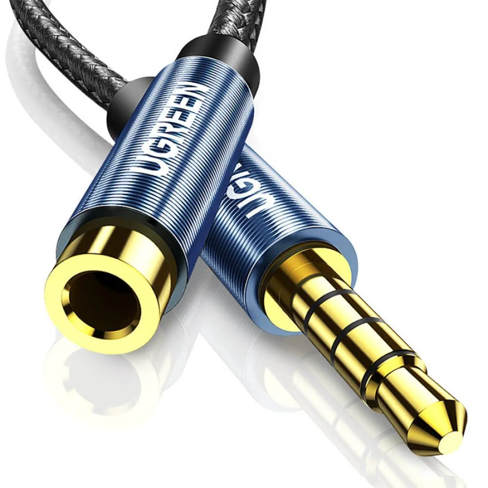 Adaptér mini jack 3,5mm - Čierna 1m kábel, Ugreen AV118