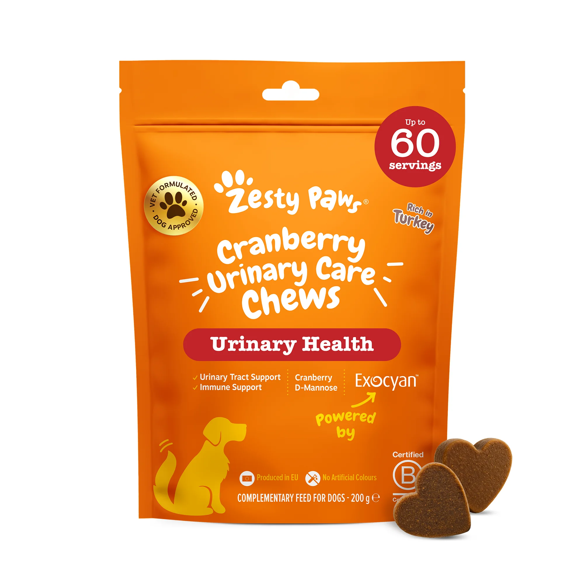 Zesty Paws Cranberry Urinary Chews 60 ks