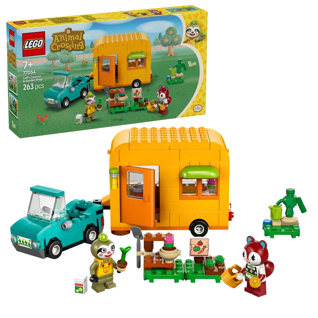 LEGO® Animal Crossing™ 77054 Leif, karavan a záhradkársky obchod