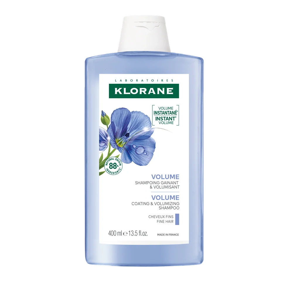 KLORANE ŠAMPÓN s ľanom 1×400 ml, šampón na jemné vlasy bez objemu