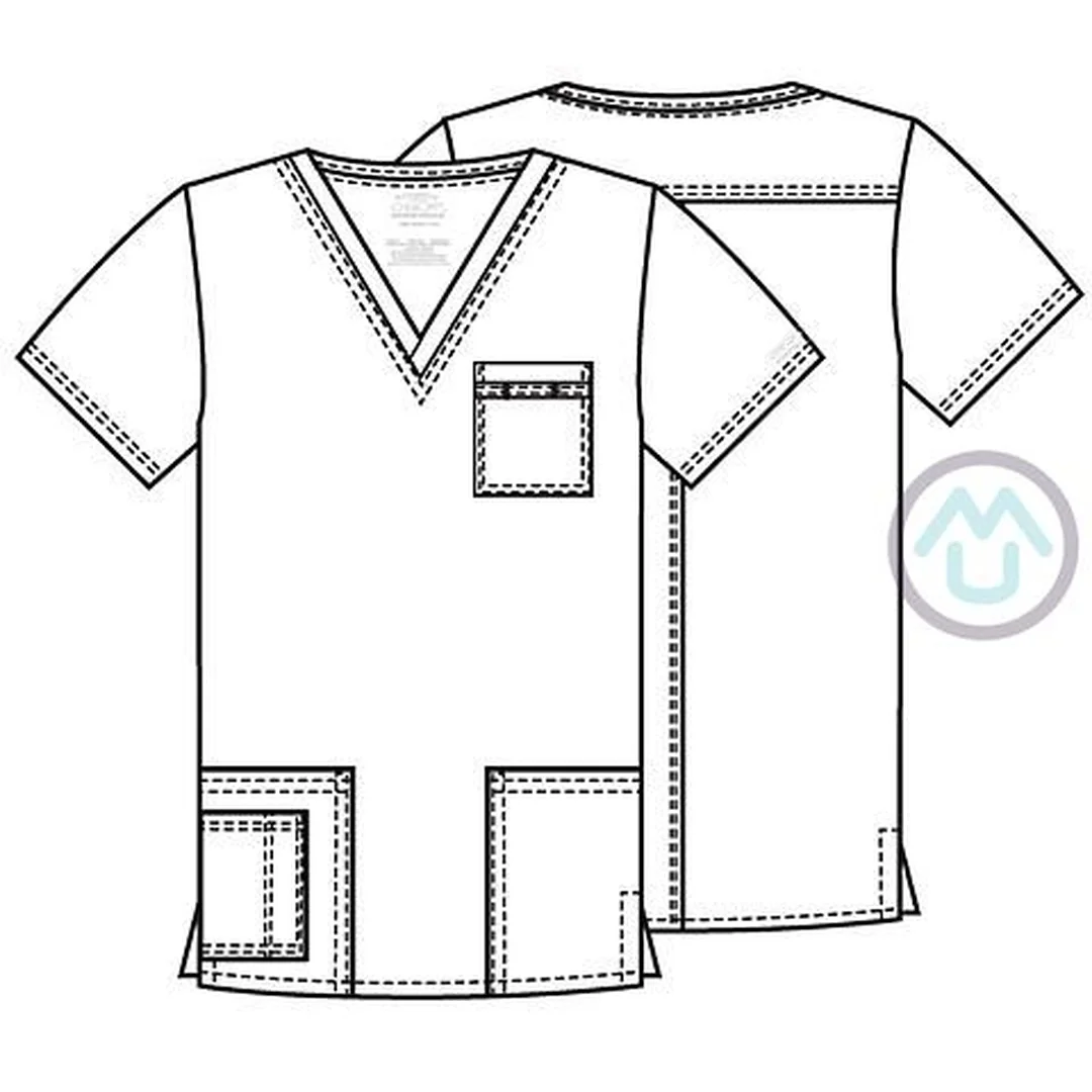 Pánska/ unisex zdravotnícka blúza V výstrih - poľovnícka zelená XL