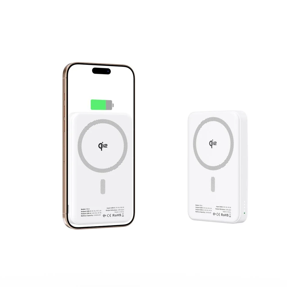 Tech-Protect PB24 LifeMag MagSafe Power Bank 10000mAh, biely