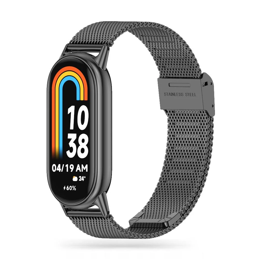 Tech-Protect Milanese remienok na Xiaomi Smart Band 8 / 9 black