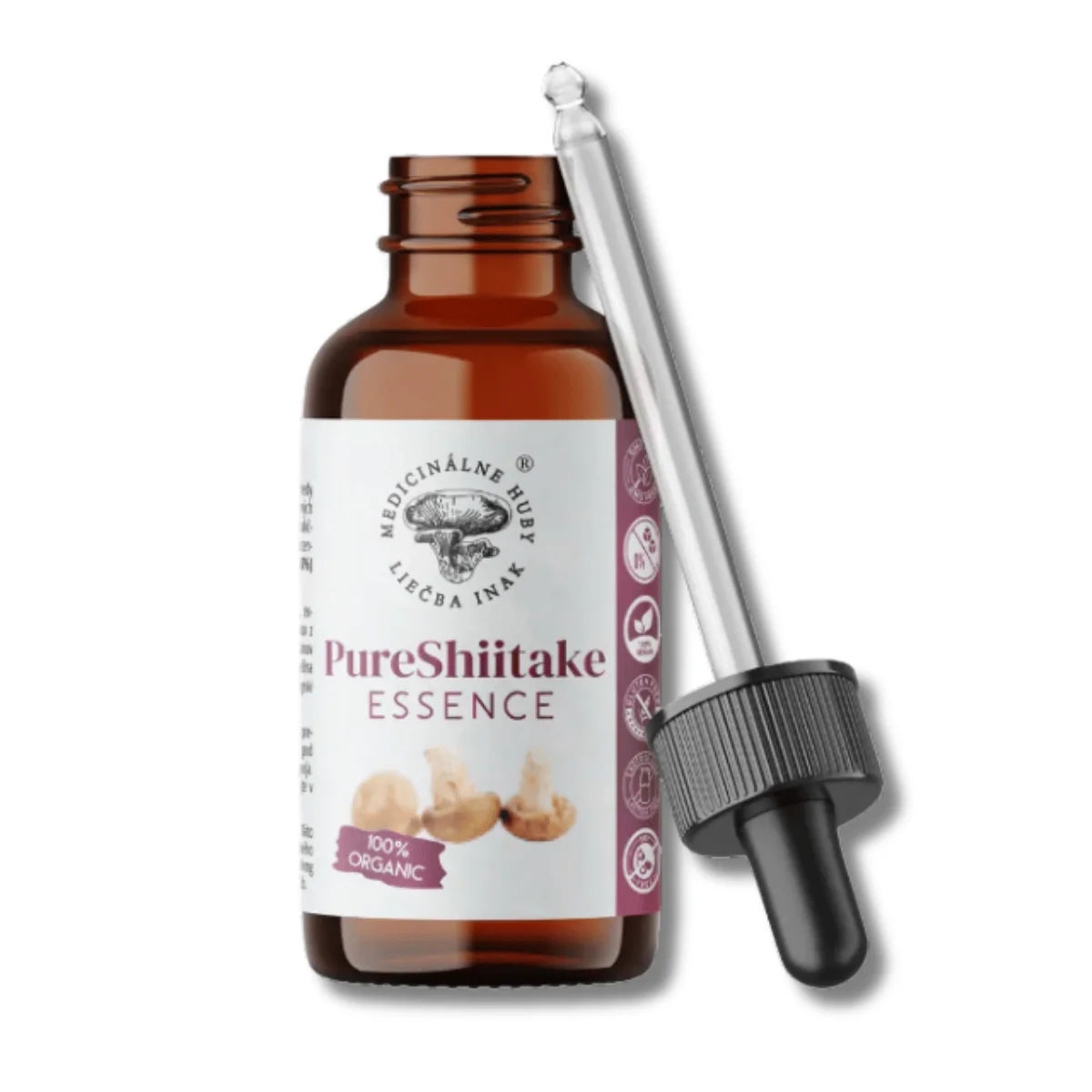 Pure Shiitake ESSENCE 30 ml Bezalkoholová tinktúra, Dual Complex