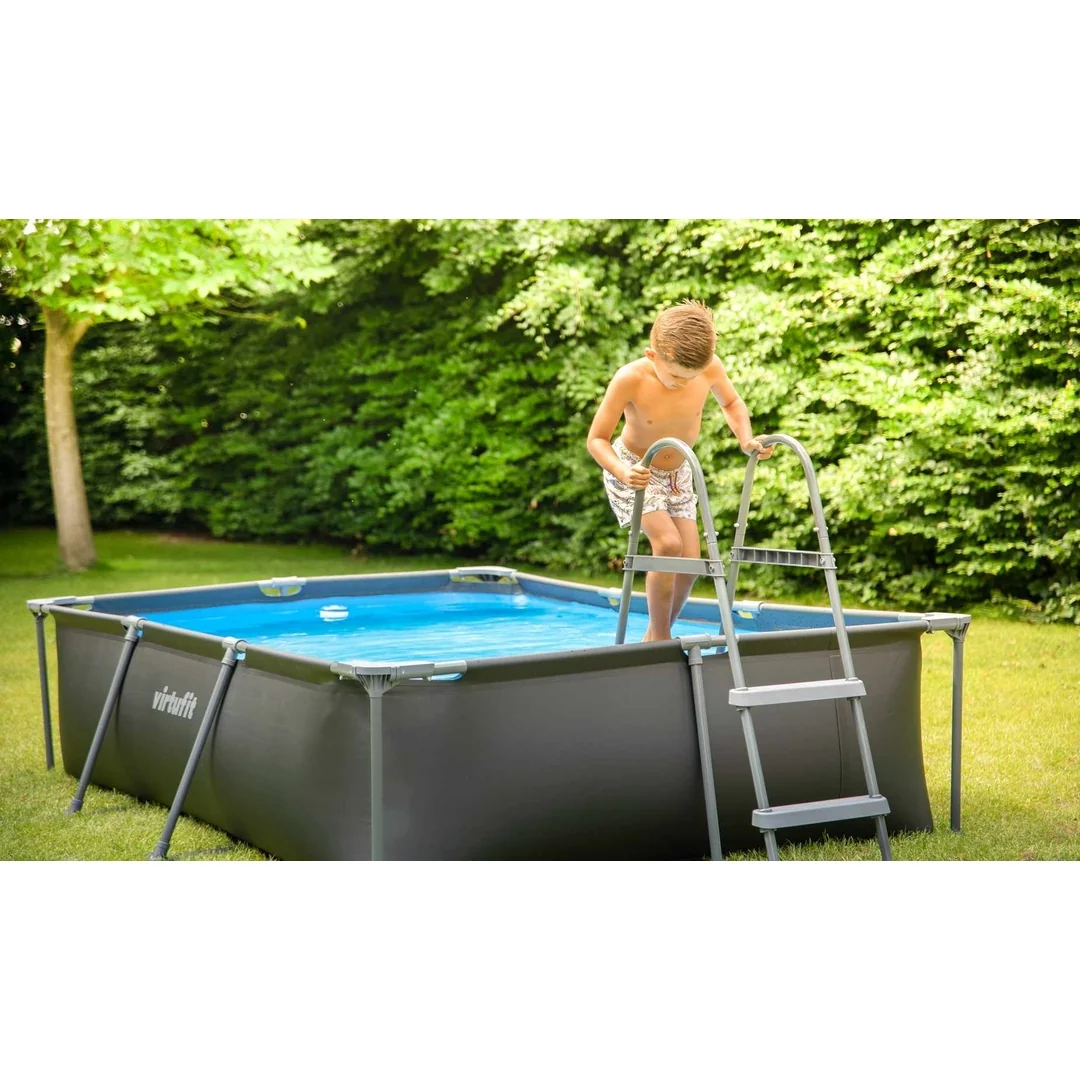 Bazén Rectangular Swimmingpool 300 x 210 cm čierny