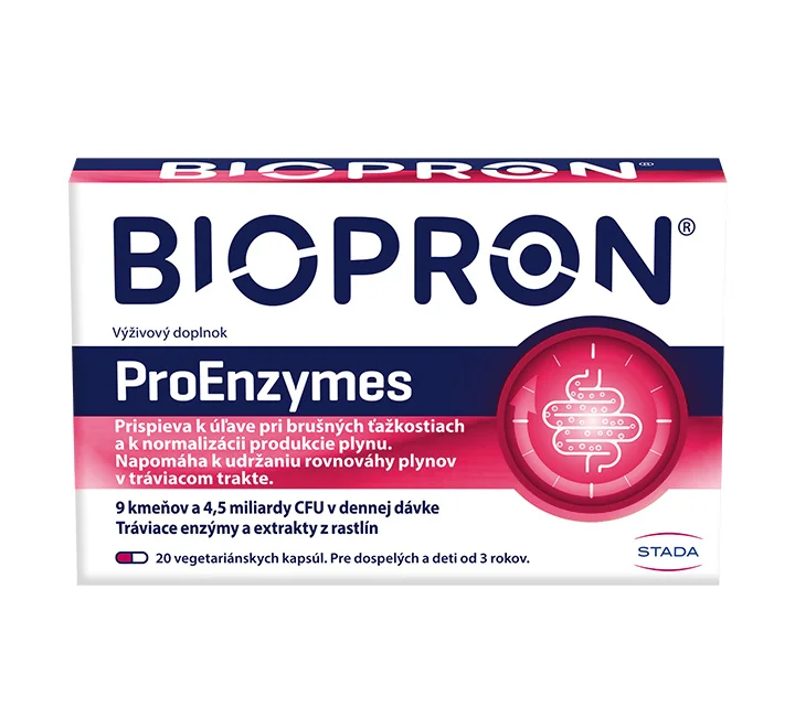 BIOPRON ProEnzymes 1×20 cps, výživový doplnok