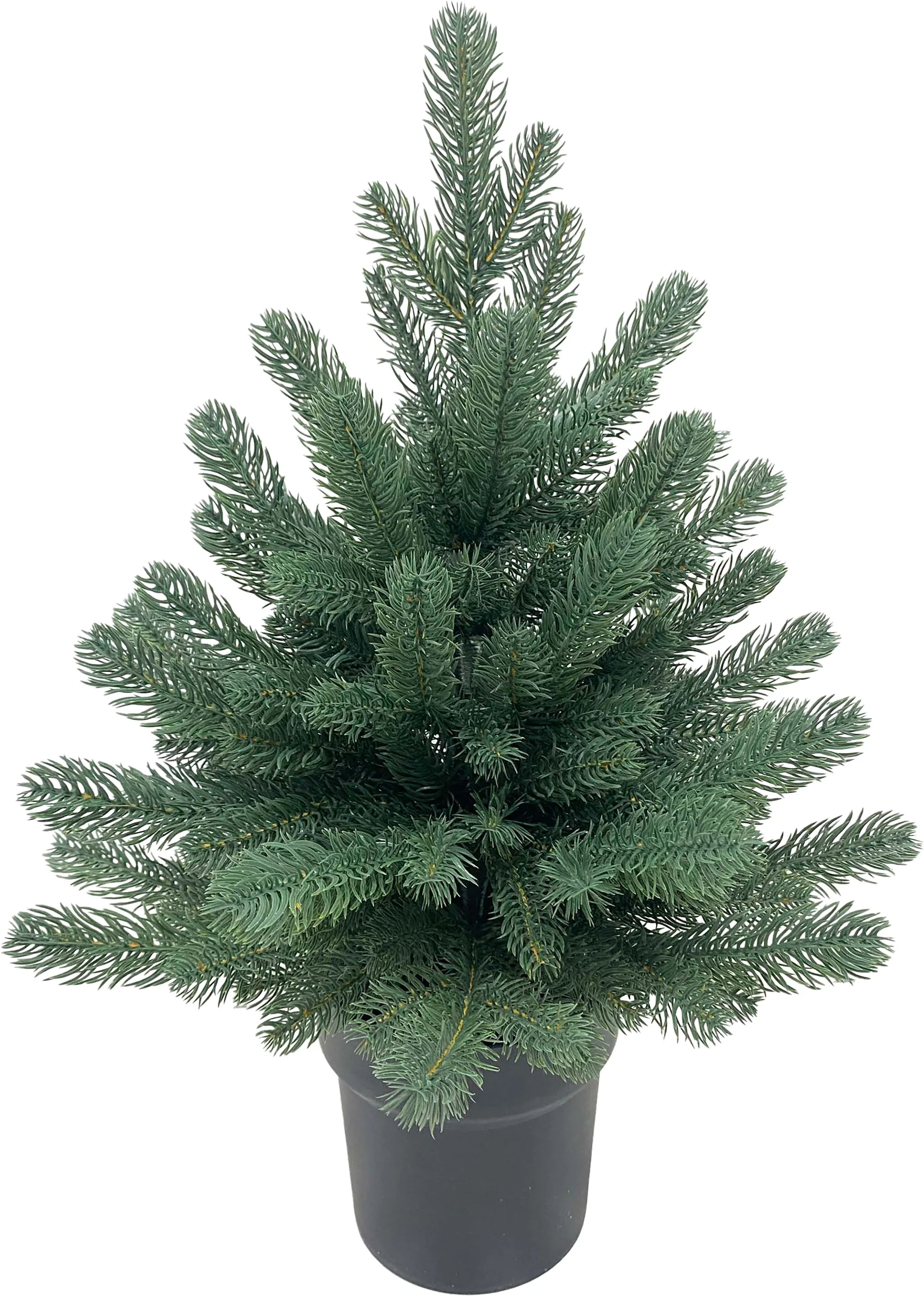 MagicHome vianočný stromček Firian, 1 ks 3D, jedľa v kvetináči, 60 cm