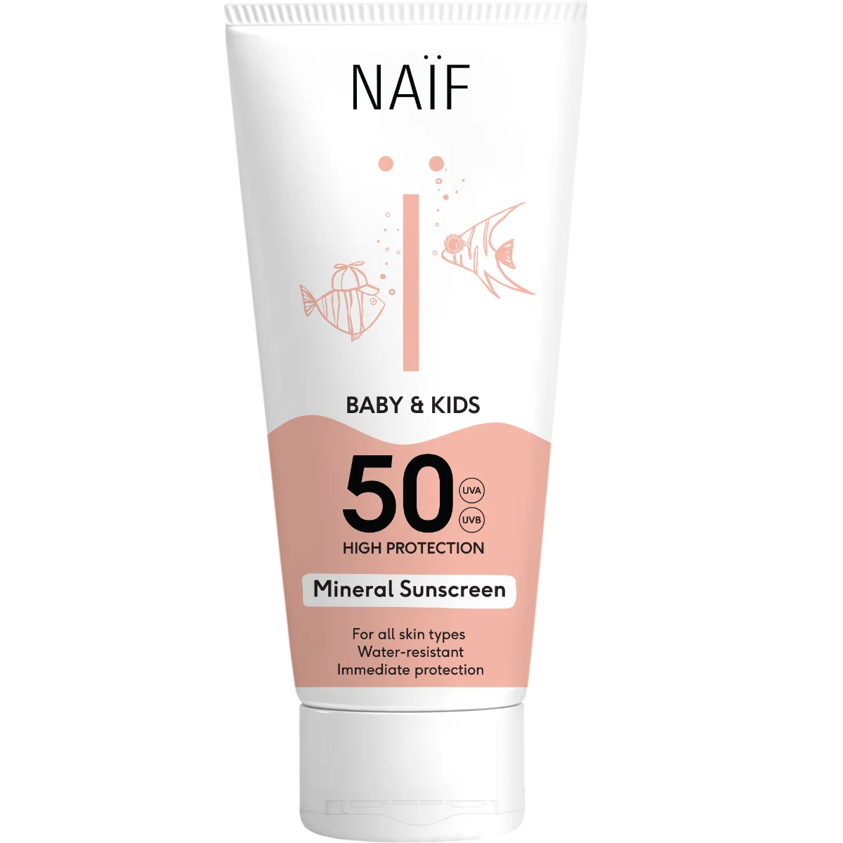 NAÏF Ochranný krém na opaľovanie SPF 50 pre deti a bábätká 1×175 ml, krém na opaľovanie