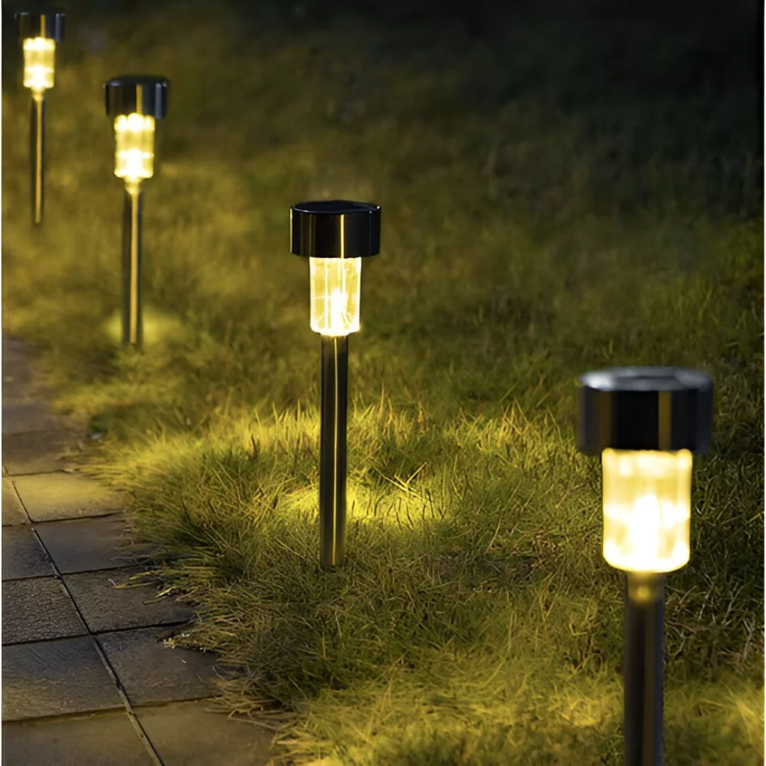 MG Garden Light solárna lampa 10ks, čierna 