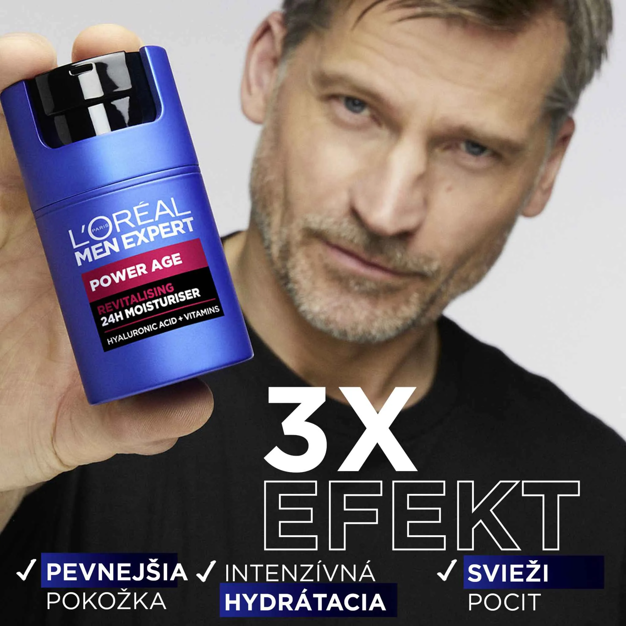 L'Oréal Paris Men Expert Power Age revitalizačný 24h hydratačný krém 1×50 ml, hydratačný krém