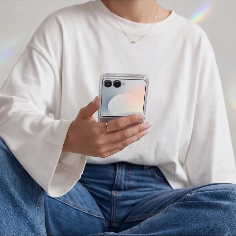 Tech-Protect FlexAir Hybrid kryt na Samsung Galaxy Z Flip 8, priesvitný