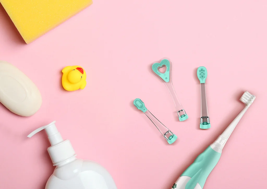 NENO Kefka detská elektrická pre deti Denti - zelená 3m+ 1×1 ks, elektrická kefka