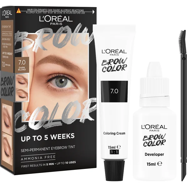 LOREAL PARIS BROW COLOR 7.0 DB SP FARBA OBOCIE 1KS 1×2 ks, farba na obočie