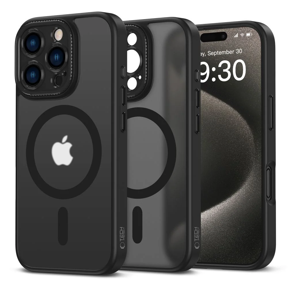 Tech-Protect MagCam MagSafe kryt na iPhone 16 Pro, čierny