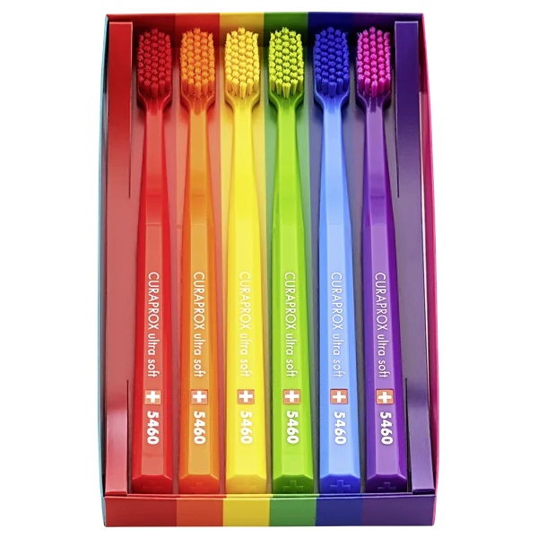 CURAPROX CS 5460 ultra soft, Dúhová edícia 1×6 ks, zubná kefka