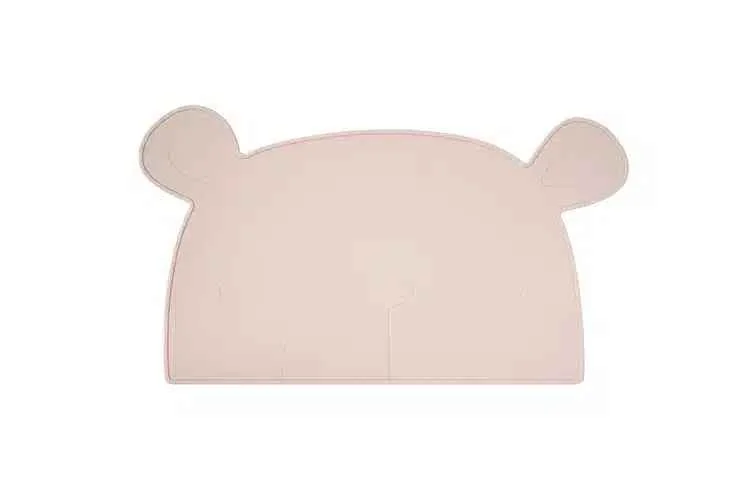 THE COTTON CLOUD Silikónová podložka Lili Blush Pink 1×1 ks, silikónová podložka